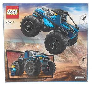 LEGO City Monster Truck Blu, Giocattolo Fuoristrada Off-Road da Costruire, Giochi per Bambini e Bambine da 5 Anni in su con Costruzioni, Regalo Divertente con Minifigure del Pilota del Veicolo 60402