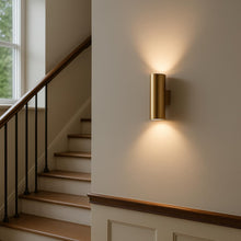 Carica l'immagine nel visualizzatore di Gallery, Alpinaluz Applique da Parete Up &amp; Down con 2 Attacchi GU10, Design Cilindrico in Metallo, Lampada Decorativa da Interno 