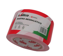 Carica l'immagine nel visualizzatore di Gallery, Alevar Nastro Segnaletico Bianco e Rosso mm 70x200 mt, Nastro in PVC per Delimitazioni Aree non Adesivo, Confezione 1 Pe