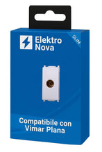 Carica l'immagine nel visualizzatore di Gallery, Elektronova Presa TV Diretta Femmina Bianco compatibile Vimar Plana 2251