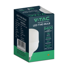 Carica l'immagine nel visualizzatore di Gallery, V-TAC LED Bulb - 50W Plastic T140 4000K E27 With E40 Ring