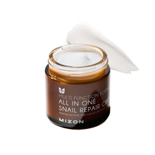 Carica l'immagine nel visualizzatore di Gallery, [Mizon] Crema riparatrice a la bava di lumaca (75 g), crema idratante per il viso con estratto di mucina di lumaca, cosm