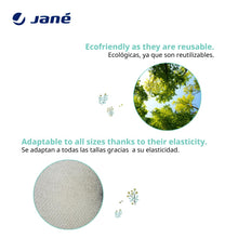 Carica l&#39;immagine nel visualizzatore di Gallery, Culottes Lavabili Jané 5, Slip a Vita Alta, Taglia Unica, Tessuto Elasticizzato, Adatti al Post-Parto, ipoallergenici, Bianchi