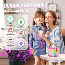 Carica l&#39;immagine nel visualizzatore di Gallery, Dislocati Microfono Karaoke per Bambini, Regalo Bambina 4-12 Anni Microfono Bambini Giochi Bambina 4-12 Anni Karaoke con Microfono Bluetooth Regalo Ragazza Giocattoli Bambina 4-12 Anni