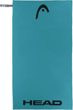 Carica l'immagine nel visualizzatore di Gallery, HEAD Active - Asciugamano Microfibra con Elastico, Asciugamano Palestra Leggero Rapida Asciugatura Valido come Telo Multiuso - Asciugamani Bagno Assorbente e Salvaspazio da Viaggio 60x110, Octane Blue