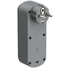 Carica l'immagine nel visualizzatore di Gallery, Electraline 55106 Adattatore Doppio Prima 2 Prese 16A (2P+E) Schuko Frontale, con interruttore ON/OFF, Multipresa a 2 Pr