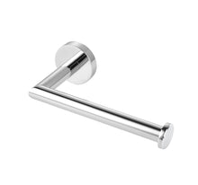 Carica l'immagine nel visualizzatore di Gallery, HITSLAM- Porta rotolo di carta igienica in acciaio inox cromato, montaggio a viti, per bagno e cucina, rotondo, in accia