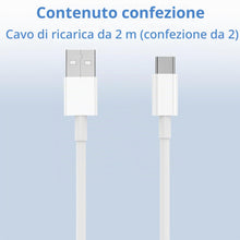 Carica l'immagine nel visualizzatore di Gallery, Cavo USB A to USB C, [set da 2] 2 Metro Cavo Ricarica Rapida Type C per iPhone 18/17/16/15, Duo, Air, Plus, Samsung Gala