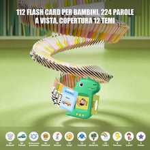 Carica l&#39;immagine nel visualizzatore di Gallery, Talking Flash Cards Schede Flash Cards Parlanti Flash Cards Flash Cards Bambini Giocattoli Educativi per Bambini 3+ Anni Autismo Giochi Regali di Compleanno Giochi Montessori(Verde Italiano)