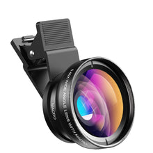 Carica l'immagine nel visualizzatore di Gallery, APEXEL Set di obiettivi universali per fotocamera del telefono 0,45 x grandangolo 140° + 12,5 x obiettivo macro, obietti