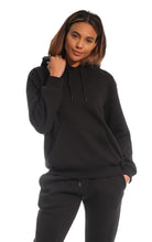 Carica l'immagine nel visualizzatore di Gallery, Light &amp; Shade LSLSWT005 Top in Felpa con Cappuccio Super Soft Touch Loungewear da Donna, Nero, S