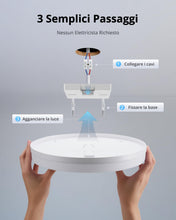 Carica l'immagine nel visualizzatore di Gallery, Combuh Plafoniera Led Soffitto 30cm, 48w Rotonda Lampada Soffitto Interno Casa, Plafoniere Bianco Neutro 4000K, IP44 Imp