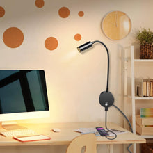 Carica l'immagine nel visualizzatore di Gallery, HOTUT Lampada da Lettura da Parete, Lampada da Lettura Sul Comodino a Collo di Cigno, Luce da Lettura da Comodino Dimmer