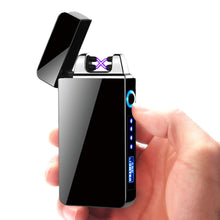 Carica l&#39;immagine nel visualizzatore di Gallery, Idee Regalo per Papà, Regali Festa del Papà, Accendino Elettrico, USB Accendino Elettronico Touchscreen Antivento Senza Fiamma Accendino Ricaricabile Accendino, Regali Uomini, Papà, Lui