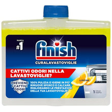 Carica l&#39;immagine nel visualizzatore di Gallery, Finish Curalavastoviglie, Additivo Lavastoviglie, 2 Prodotti da 250 ml, Limone.