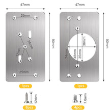 Carica l'immagine nel visualizzatore di Gallery, Flintronic Piastra di Riparazione, 2pz Brackets Plates+12 Viti