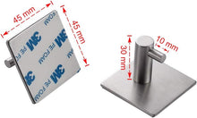 Carica l'immagine nel visualizzatore di Gallery, Ibergrif MK34251A - Ganci autoadesivi resistenti, per bagno o cucina, 4 pezzi, colore: argento