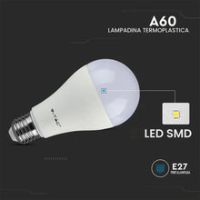 Carica l'immagine nel visualizzatore di Gallery, V-TAC Lampadina LED con Attacco E27 10,5W (Equivalenti a 75W) A60-1055 Lumen - Lampadina LED Massima Efficienza e Rispar