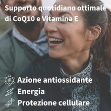 Carica l'immagine nel visualizzatore di Gallery, Integratore CoQ10, Coenzima Q10 100mg, 4 mesi, Biodisponibilità 5x Superiore, Formula Ultra-Solubile CoQsol-CF, Ubichinone potenziato con vitamina E e D-Limonene, 120 softgels 1 al giorno - Igennus