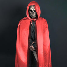 Carica l'immagine nel visualizzatore di Gallery, Aomig Mantello Cappuccio, Mantello Halloween con Cappuccio Lungo Capo Costume, Costume Mantello Medievale Mantello da Va