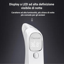 Carica l'immagine nel visualizzatore di Gallery, Berrcom Termometro Fronte e Orecchio Termometro Febbre Infrarossi Senza Contatto Termometro Neonato Digitale con Allarme Febbre, Lettura Istantanea, Interruttore °C/°F