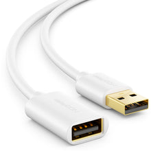 Carica l'immagine nel visualizzatore di Gallery, deleyCON 2m Cavo di Prolunga USB 2.0 USB-A a USB-A - Bianco