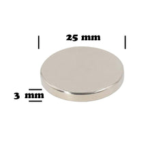 Carica l'immagine nel visualizzatore di Gallery, Magnetpro 6 pezzi magneti al neodimio 6 kg forza 25 mm x 3 mm