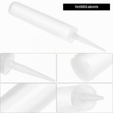 Carica l'immagine nel visualizzatore di Gallery, QWORK® Tubo sigillante vuoto, 5 pezzi 300 ml, cartuccia bianca, set di strumenti sigillanti, riutilizzabile