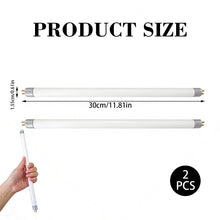 Carica l'immagine nel visualizzatore di Gallery, Set di 2 tubi fluorescenti T5, 8 W, 300 mm, bianco freddo, 6000 K, attacco G5, 560 lm, non dimmerabile, tubo di ricambio