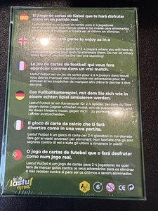 LASTUF Gioco di Calcio per Bambini Gioco di Carte da Tavolo per Famiglie Giochi di Società per Ragazzi e Ragazze - Multilingua con Italiano - 81 carte - Regalo di calcio da 6 anni