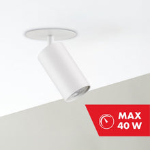 Carica l'immagine nel visualizzatore di Gallery, Maclean Faretti da incasso a soffitto rotondi in alluminio | Attacco GU10 fino a 40W | faretto moderno orientabile per c