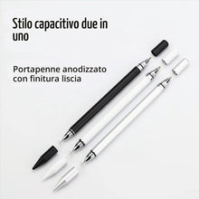 Carica l'immagine nel visualizzatore di Gallery, Penna per tablet per tutti i tablet, pennino stilo 2 in 1 con funzione di scrittura, pennino touch universale per tablet