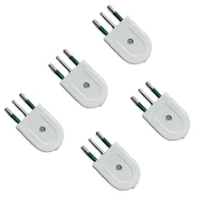 Carica l'immagine nel visualizzatore di Gallery, gloca Set 5 Spine Volanti 10A 2P+T Bianca Maschio Standard Italiano 250V