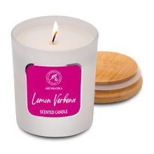 Carica l'immagine nel visualizzatore di Gallery, Candela Profumata di Limone Verbena 200g - Candela con Olio Essenziale di Verbena - Candela Alla Cera di Soia - Candele per la Casa - Aromaterapia - Candela Regalo - Idea per il Compleanno - Natale