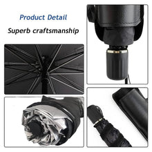 Carica l'immagine nel visualizzatore di Gallery, Parasole Universale Termico Auto Parabrezza Interno 140x80CM, Ombrello Pieghevole Visiera Professionale Anti-UV per SUV