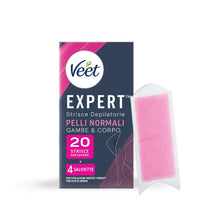 Carica l'immagine nel visualizzatore di Gallery, Veet Expert Strisce Corpo e Gambe Pelli Normali, 10x2 strisce