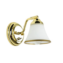 Carica l'immagine nel visualizzatore di Gallery, Applique con interruttore per bagno, luce a specchio, art nouveau, orientabile, lampada da bagno, oro, basso abbagliamen