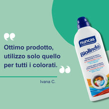 Carica l'immagine nel visualizzatore di Gallery, Nuncas Biolindo - Detersivo Lavatrice Capi Bianchi e Colorati - 1000 ml