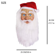 Carica l'immagine nel visualizzatore di Gallery, Funjoyz Maschera da Natale,Maschera di Babboos Natale,Maschera Natalizia in Lattice,Maschera Per Natale Adulto Feste In Cosplay Maschera Carnevale