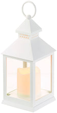 Carica l'immagine nel visualizzatore di Gallery, Lunartec Candle Lights - Lampada da cimitero a LED con Timer: Lanterna con Candela LED tremolante, Timer, Funzionamento 