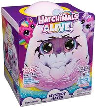 Carica l'immagine nel visualizzatore di Gallery, HATCHIMALS Alive, Uovo Mystery Hatch Pufficorn, Peluche Interattivo a Sorpresa con Effetti Speciali, Nebbia, Luci, 100 Reazioni e Suoni, Giocattoli per Bambini e Bambine, 5+ Anni - Modelli Variabili