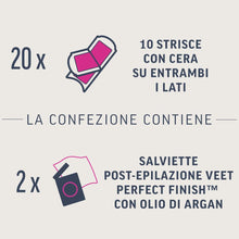 Carica l'immagine nel visualizzatore di Gallery, Veet Expert Strisce Corpo e Gambe Pelli Normali, 10x2 strisce