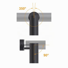 Carica l'immagine nel visualizzatore di Gallery, DAWALIGHT Faretto da Soffitto Orientabile Nero Moderna Applique da Parete Interno LED GU10 5W 3000K Bianco caldo Lampada