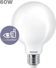Carica l'immagine nel visualizzatore di Gallery, Philips LED Lampadina Globo, 60 W, E27, Luce Bianca Fredda, Non Dimmerabile