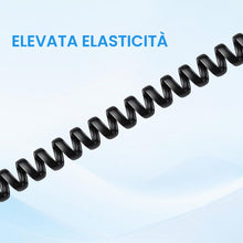 Carica l'immagine nel visualizzatore di Gallery, Cavo Telefonico Spirale, 4pcs Cavo a Spirales, 4m Cavo a Spirale per Cornetta Telefonico, 4P4C Spina RJ9/RJ10/RJ22, Conn