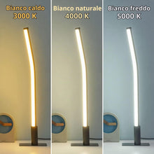 Carica l'immagine nel visualizzatore di Gallery, Metallo Lampada da Comodino Camera da Letto Moderna,44CM Minimalista Design Lampada Tavolo Led con filo(USB 5V 2A), Dimm