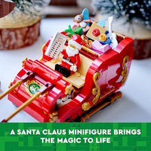Carica l&#39;immagine nel visualizzatore di Gallery, LEGO Slitta di Babbo Natale Giocattolo, Set di Giochi Creativi per Bambini e Bambine da 9 Anni in su con Minifigure, Renne, Chitarra, Orsacchiotto e Sci, Idea Regalo Natalizia, Decorazione Casa 40499