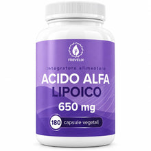 Carica l'immagine nel visualizzatore di Gallery, Acido Alfa Lipoico 650mg 180 Capsule Vegetali