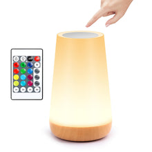 Carica l'immagine nel visualizzatore di Gallery, JOPHEK 13 Colori Touch Dimmable Night Lamp, USB Ricaricabile Led Luce Notturna con Telecomando, Regalo per Bambini Adult