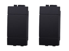 Carica l'immagine nel visualizzatore di Gallery, Copritasti Copriforo Falso Polo 1P 1 Modulo/Posto, Compatibile Con Bticino Living Light (8, Nero)